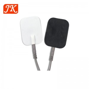 Rubber Electrode Pads Physical Therapy Self Adhesive Sticky TENS EMS Massage Electrode Pads 45*60mm / Jinke